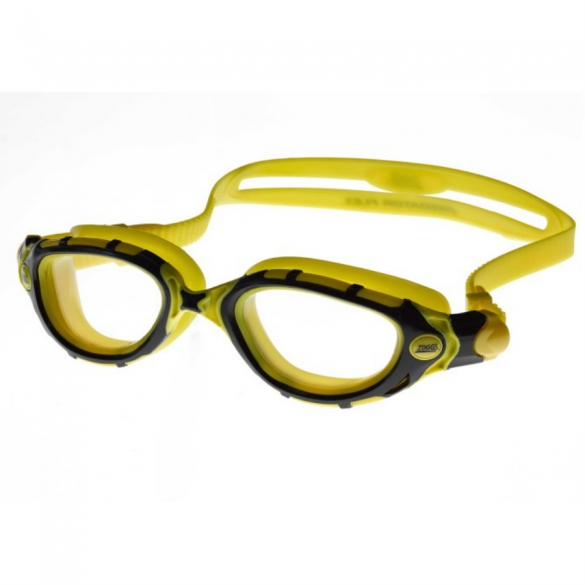 Zoggs Predator Flex Schwimmbrille Gelb/Schwarz - klare Linse 312848